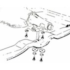Transmission Center Mount Hardware Bolts And Washers 1964-72 Chevelle Lemans 4pc
