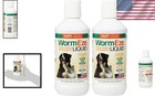 Pack Of 2 Wormeze 8 Oz Liquid Canine   Feline Dewormer - Easy To Use   Palatable