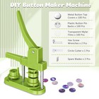 1  25mm Button Maker Machine Installation-free Diy Pin Badge Punch Press Kit