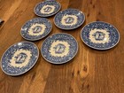 Vtg 1936 Set  6  Wedgwood England Usma West Point Bread Butter Plates - 6    Mint 