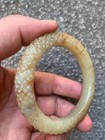 Wonderful Rare Chinese Hetian Old Jade Hand Carved Bangle Bracelet        
