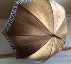 Fendi Long Umbrella Zucca Gold Brown Authentic Fashion Accessory Genuine
