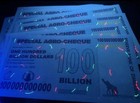 10 Zimbabwe 100 Billion Dollars Special Agro-cheque  2008  P-64z  Unc