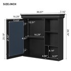Bathroom Medicine Cabinet Wall Mounted Mirror Cabinet W Storage Organizer