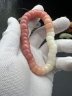 12mm Bodhi Root Sakura Pink Gradient Intestine Beads Bracelet                                        
