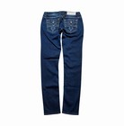 Rock Revival Men   s Blue Medium Wash Slim Skinny Straight Jeans Size 30 Logo
