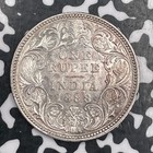 1888 India 1 Rupee Lot jm1660 Silver  High Grade  Beautiful 