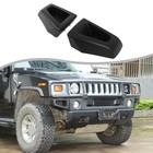 Front Bumper Bezel Corner Cover Compatible With 2003-2009 Hummer Matte Black