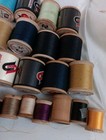 50 Wooden Spools Of Mixed Colors Of Vintage Thread For Decor Or Crafts - 5 Silk
