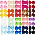 40pcs 4 Inch Hair Bows For Girls hand-made Grosgrain Ribbon Hair Bow Alligator C