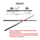 50pcs Groz Beckert Dbxk5 Industrial Embroidery Machine Needle For Tajima Barudan