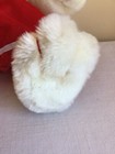 Dan Dee Collectors Choice Sitting White Teddy Bear Red Velvet Dress Plush Toy