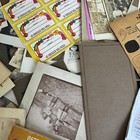 Antique Early 1900s To Vintage 1960s  Paper Ephemera Junk Journal Mixed Bundle