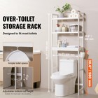 Uimoso 3-tier Over The Toilet Storage Rack Bathroom Space Saver Organizer Bamboo