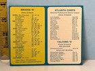 1967 Atlanta Braves Baseball Falcons   Ug Football Pocket Schedule Holiday Inns