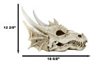 Large Elder Dragon Skull Statue Legendary Erathia Fossil Skeleton 18 l Figurine