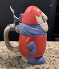 8  Bud Man Beer  Stein Original 1970s  Ceramarte Solid Head Excellent Condition