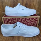 Vans Men s Authentic Canvas Sneakers Shoes   White   Various Sizes