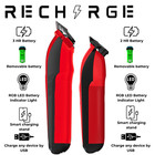 Supreme Trimmer 2-in-1 Recharge Hair Clipper   Trimmer Combo   Stb775 Red