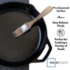 Cast Iron Skillet Oven Safe Pre-seasoned Iron Black  12 Inch