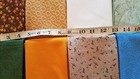 Lot Of 8 Half Yards Patterns Floral Blends Dots Autumn Colors Cotton Fabric