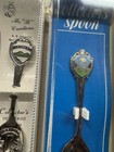 Vintage Souvenir Collector Spoon Lot Quebec Vermont Canada Usa Travel Spoons