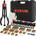 Rivet Nut Tool Kit - 16  Rivnut Tool Set With 15 Mandrels   290 Rivet Nuts