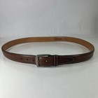 Kirkland Signature Brown Italian Full Grain Leather Dress Belt - Men Size 50 125