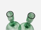 Mint Green Art Glass Taper Candlestick Holders - 7 5    Tall - Set Of 2