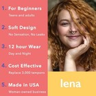 Lena Menstrual Cup Original     Reusable 1 Count  pack Of 1   Small Turquoise