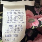 Vintage Girl Toddler Dress Size 4t  1980s 1990s Cottagecore Baby Floral Velvet