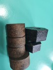 800 Gram 6 Vintage Cast Iron Hexagonal   Cirular Metal Weights Metric 100g-200g