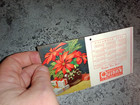Vintage 1953 Calendar Advertising Ink Blotter Quinn s Home Appliances Poinsettia