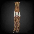 Beaded Indian Knife Cover Native American Sioux Handmade Sheath 15 Pieces Set