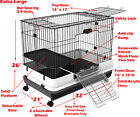 Xlarge 32  Indoor 2-level Guinea Pig Chinchilla Rabbit Cage Hutch Ferret House