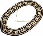 Masonic Regalia Kt Knights Templar Deluxe Collar Black Backing