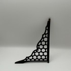 Antique Cast Iron Salvage Decorative Black Bracket Ornate Architectural Hardware