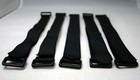 Durable 10 Hook And Loop Reusable Cable Tie Down Straps Kit 8 Inch X 3 4  Black