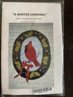A Winter Cardinal Felt Applique Ornament Kit 6x4 5 Wildside Stitching Nip