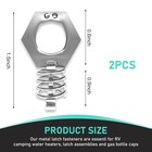 Sumjig 2 Pcs Rv Water Heater Cam Lock  1 5  Stainless Steel Rustproof Silver
