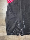 Gk Elite Cl Gymnastics Dance Leotard Child Large Pink Dots Black Velour Biketard