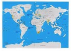 1 Large Scratch Off World Travel Poster Us States Deluxe Detailed 32x22 5  