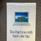 Very Rare _ Ibook Macintosh _ Fabric Banner _apple Computer Think Different 2001