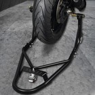 Steel Universal Motorcycle Mobile Lift Frame Bracket Support Stand Black