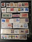 Old 1930s-1990s Mixed World Stamps Albums  Collection Lot 15 Pages