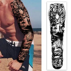 Extra Large Waterproof Temporary Tattoos 8 Sheets Full Arm Fake Tattoos And 8 Sh