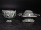 Korean Goryeo Dynasty Inlaid Cup And Saucer   H 13 cm  Joseon Vase Plate Pot
