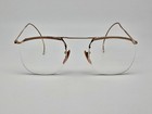 Antique 1 10 12k Gf Gold Fill Semi Rimless Eyeglasses Frame W  Case 44-19-110