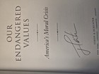 Rare Signed Copy Of President Jimmy Carter s Book Our Endangered Values   212 Pg