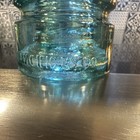 Canadian Pacific Ry Co Aqua Glass Insulator Embossed  canadian Pacific Ry Co 